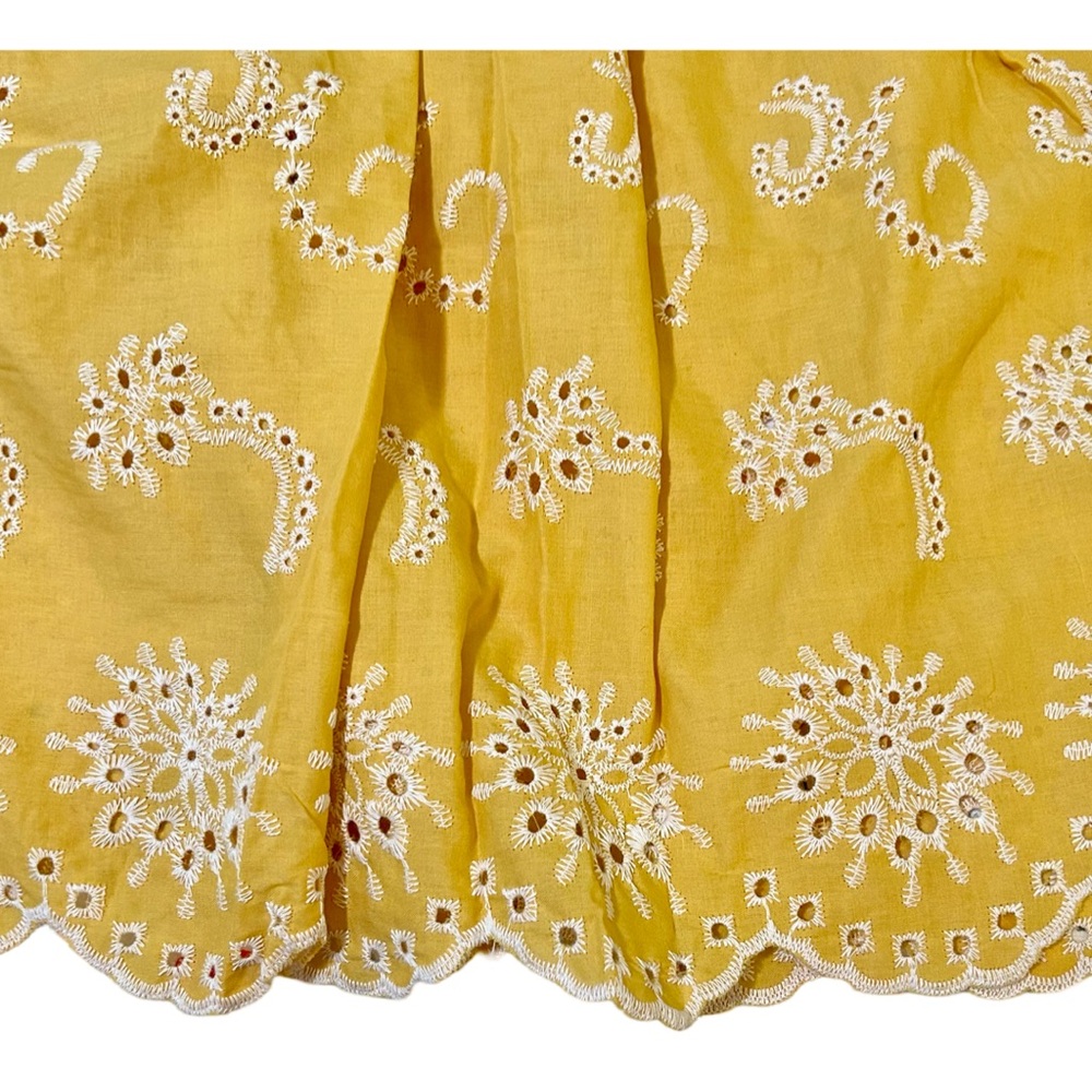 BRAND NEW! EMMA AND GRACE SUNFLOWER EYELET RELAXED FLOWY FIT BLOUSE. 3XL,GOLDEN - Picture 9 of 12